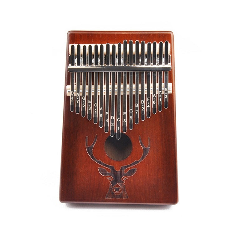 17-Tone Beginner Finger Piano Deer Head Kalimba Thumb Piano(Coffee Kit) - Keyboard Instruments by buy2fix | Online Shopping UK | buy2fix