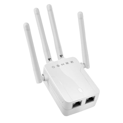 M-95B 300M Repeater WiFi Booster Wireless Signal Expansion Amplifier(White - UK Plug) - Broadband Amplifiers by buy2fix | Online Shopping UK | buy2fix