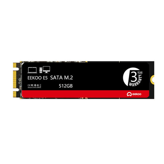 Eekoo E5 M.2 SATA Solid State Drives for Desktops / Laptops, Capacity: 512G - Computer & Networking by eekoo | Online Shopping UK | buy2fix