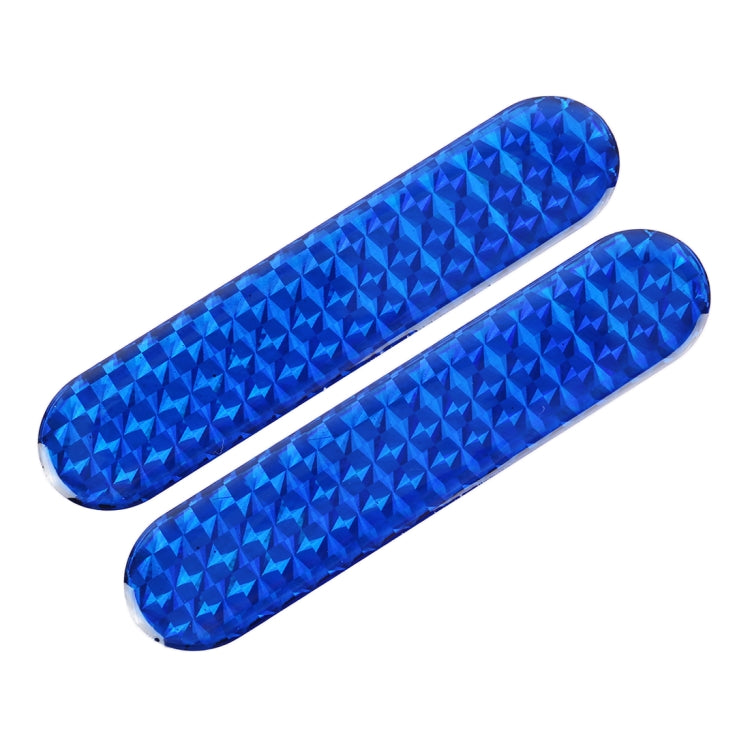 2 PCS High-brightness Laser Reflective Strip Warning Tape Decal Car Reflective Stickers Safety Mark(Blue) - Warning Sticker by buy2fix | Online Shopping UK | buy2fix