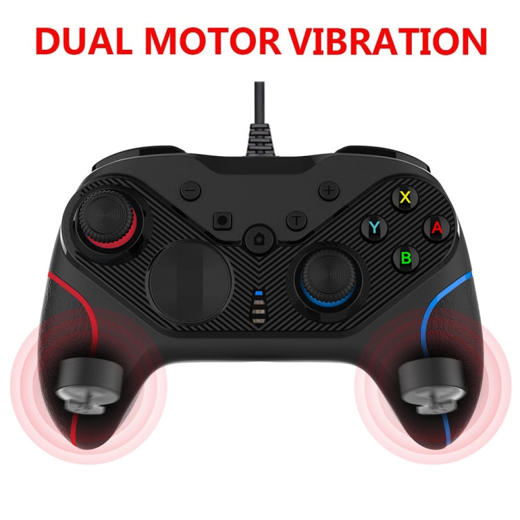 Wired Gamepad For Nintendo Switch / Android / iOS / PC(S818W Left Red Right Blue) - Gamepads by buy2fix | Online Shopping UK | buy2fix