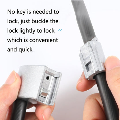 WEST BIKING YP0705066 Lengthen Steel Cable Lock Motorcycle Mountain Bike Bicycle Anti-Theft Lock(Cable Lock) - Bicycle Locks & Bicycle Pumps by WEST BIKING | Online Shopping UK | buy2fix