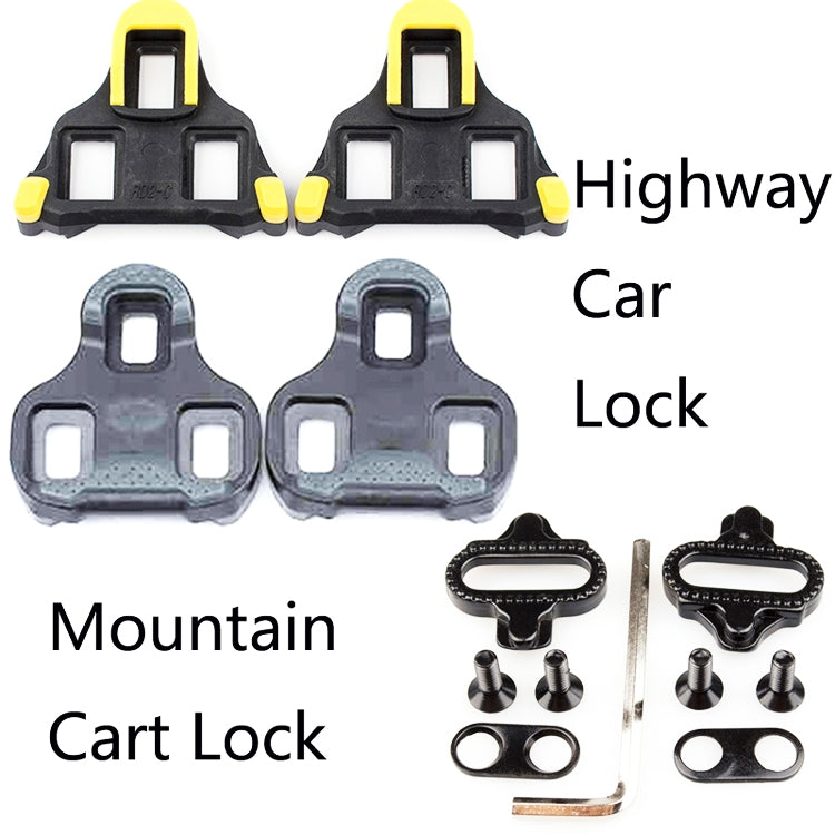 PROMEND Road Mountain Bike Shoe Lock Cleat Self-Locking Pedal Cleat(Highway Car Lock Yellow) - Outdoor & Sports by PROMEND | Online Shopping UK | buy2fix