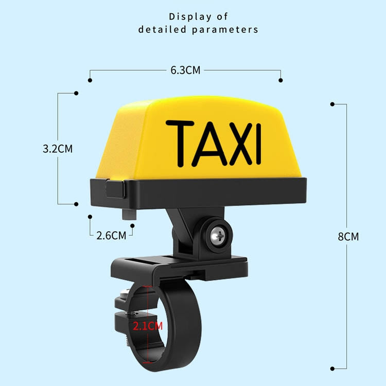 Motorcycle Modified Personality Taxi Motor Light Electric Car Helmet Decorative Warning Light, Specification: Strobe(Yellow) - In Car by buy2fix | Online Shopping UK | buy2fix