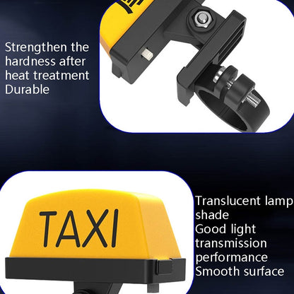 Motorcycle Modified Personality Taxi Motor Light Electric Car Helmet Decorative Warning Light, Specification: Strobe(Yellow) - In Car by buy2fix | Online Shopping UK | buy2fix