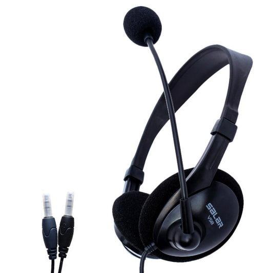 Salar V58 Headset Headphone 3.5mm Game Microphone Headset(Dual Plug) - Multimedia Headset by buy2fix | Online Shopping UK | buy2fix