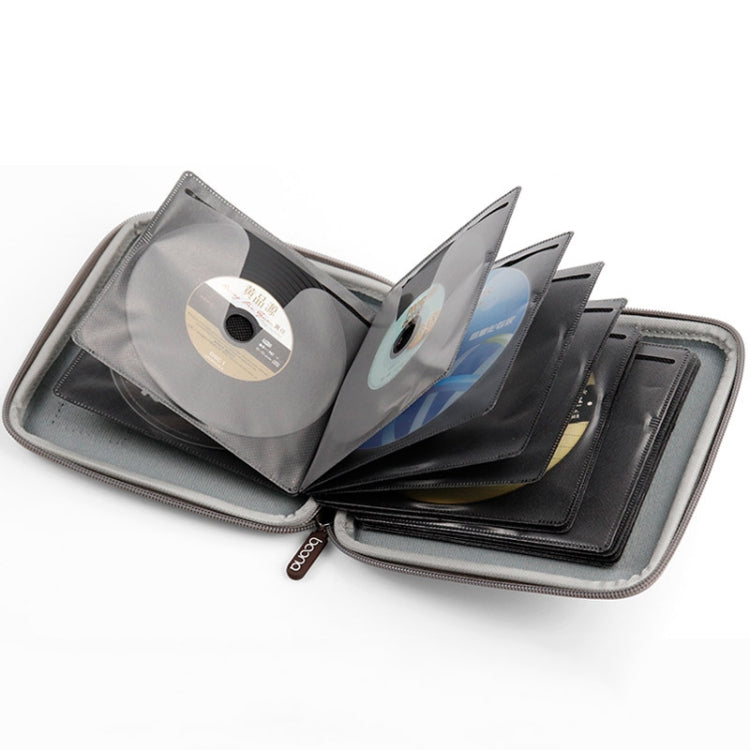 Baona BN-F021 Car Home DVD CD Storage Bag Game CD Storage Bag For PS4(Grey) - Bags by Baona | Online Shopping UK | buy2fix