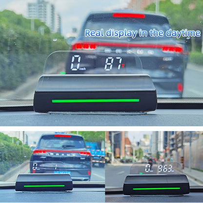 L5 HUD Head UP Display Speed OBD Car Display Discoloration Atmosphere Light Electric Barrier Head UP Display System - In Car by buy2fix | Online Shopping UK | buy2fix