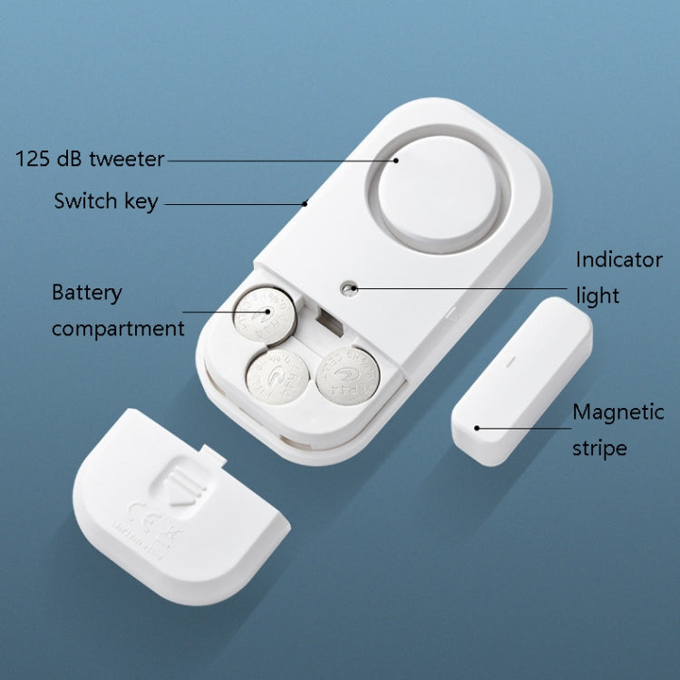 N911S Home Door Window Induction Alarm Household Door Magnetic Wireless Anti-Theft Alarm(Host + Magnetic Strip) - Security by buy2fix | Online Shopping UK | buy2fix