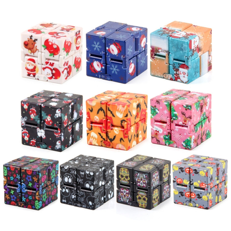 3 PCS Infinite Magic Cube Halloween & Christmas Theme Decompression Pocket Cube Second Order Cube Toy(NO.335K-1 Christmas Pink) - Magic Cubes by buy2fix | Online Shopping UK | buy2fix