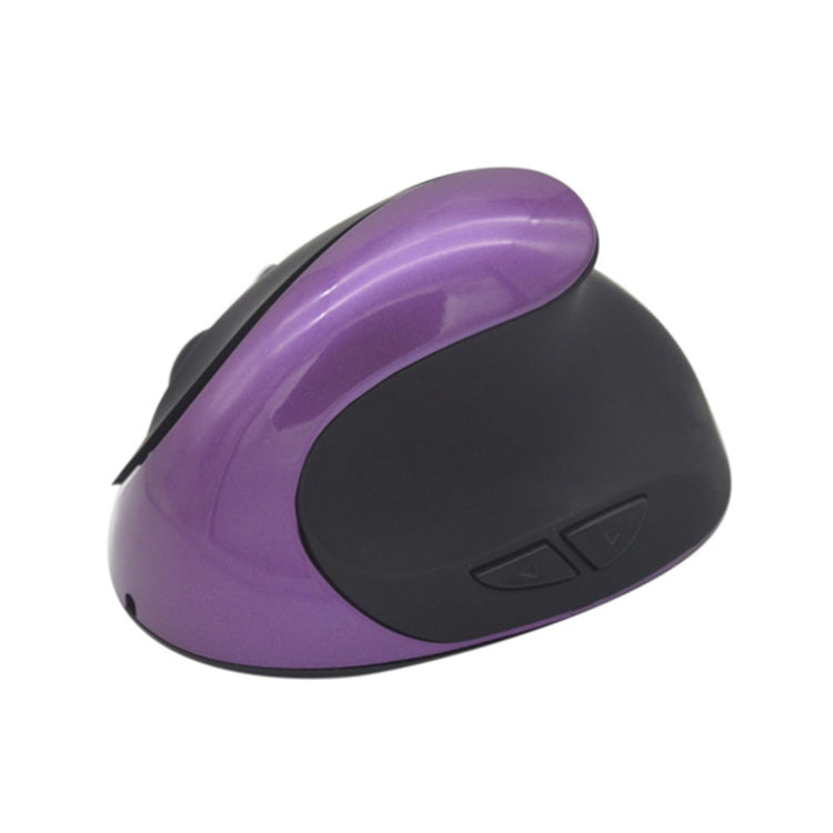 JSY-03 6 Keys Wireless Vertical Charging Mouse Ergonomic Vertical Optical Mouse(Purple) - Wireless Mice by buy2fix | Online Shopping UK | buy2fix