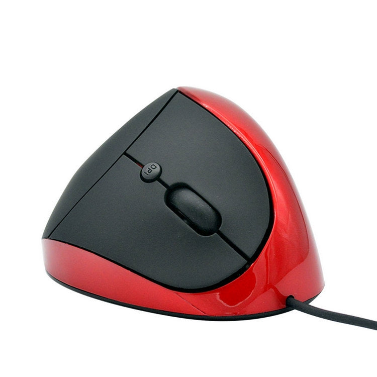 JSY-05 6 Keys Wired Vertical Mouse Ergonomics Brace Optical Mouse(Red) - Wired Mice by buy2fix | Online Shopping UK | buy2fix