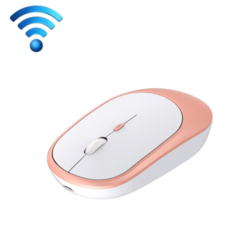 M030 4 Keys 1600DPI Laptop Office Mute Mouse, Style: Dual Mode (Pink) - Wireless Mice by buy2fix | Online Shopping UK | buy2fix