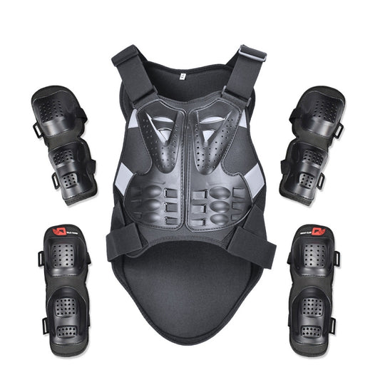 GHOST RACING GR-HJY08 Motorcycle Adult Protective Gear Anti-Fall Riding Clothes Hard Shell Protective Vest Suit, Size: XL(Black) - In Car by GHOST RACING | Online Shopping UK | buy2fix