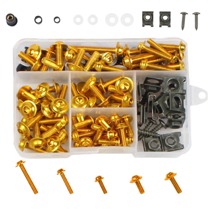 177 PCS/ Box Motorcycle Modification Accessories Windshield Cover Set Screw(Gold) - In Car by buy2fix | Online Shopping UK | buy2fix