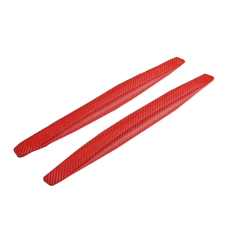 4 Pairs Car Front Rear Bumper Anti-Collision And Anti-Scratch Strips Body Scratch Decoration Stickers, Color: Red - In Car by buy2fix | Online Shopping UK | buy2fix