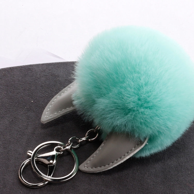 3 PCS Cartoon Croissant Hair Ball Keychain Pendant Bag Car Pendant(Watermelon Red) - Key Rings by buy2fix | Online Shopping UK | buy2fix