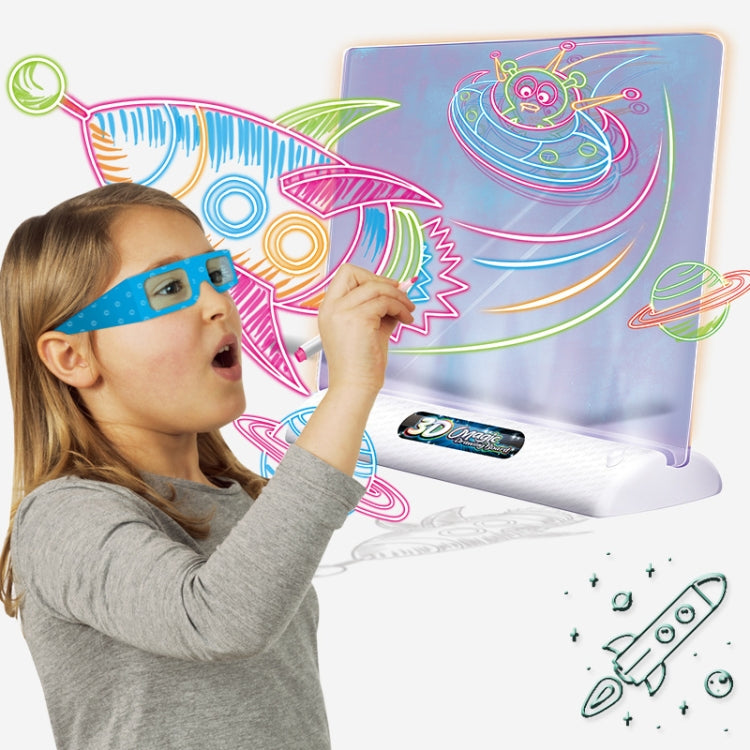 Multifunctional Luminous 3D Children Drawing Board, Without Watercolor Pen, Style: Luminous Dinosaur - Drawing Toys by buy2fix | Online Shopping UK | buy2fix