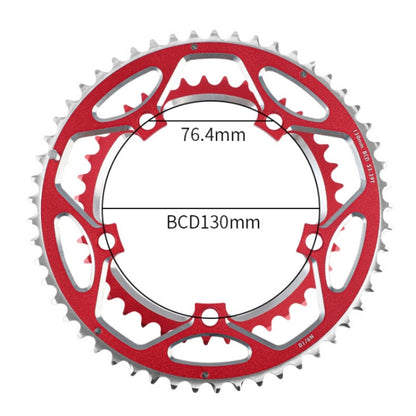 WEST BIKING 2-Piece 53t-39t Road Bike Aluminum Alloy Gear(Black) - Outdoor & Sports by WEST BIKING | Online Shopping UK | buy2fix