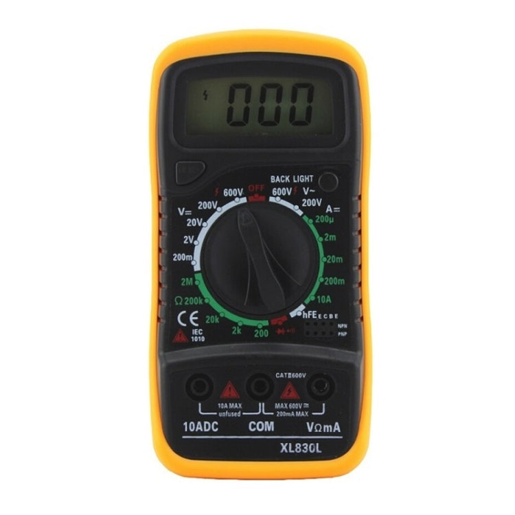 ANENG XL830L Multi-Function Digital Display High-Precision Digital Multimeter, Specification: Bubble Bag Packing(Orange) - Digital Multimeter by ANENG | Online Shopping UK | buy2fix