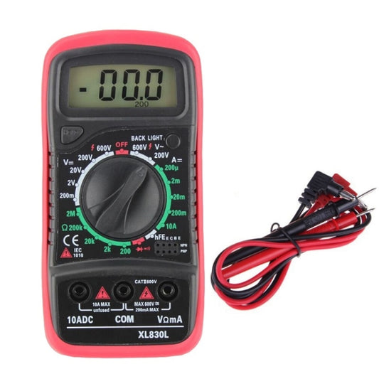 ANENG XL830L Multi-Function Digital Display High-Precision Digital Multimeter, Specification: Bubble Bag Packing(Red) - Digital Multimeter by ANENG | Online Shopping UK | buy2fix