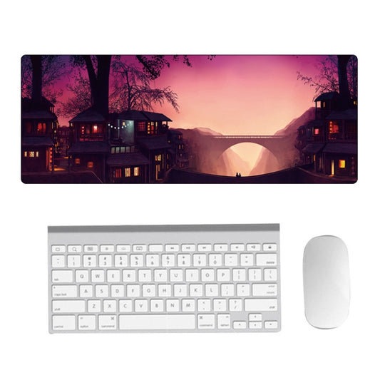 Hand-Painted Fantasy Pattern Mouse Pad, Size: 400 x 900 x 2mm Seaming(3 Dream Landscape) - Mouse Pads by buy2fix | Online Shopping UK | buy2fix