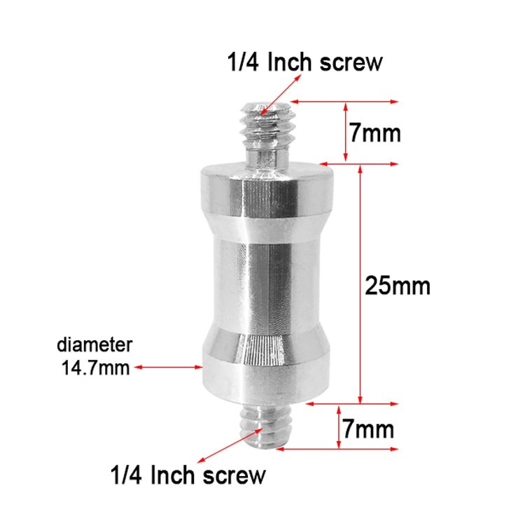 10 PCS Screw Adapter 1/4 Male to 1/4 Male Screw - Camera Accessories by buy2fix | Online Shopping UK | buy2fix