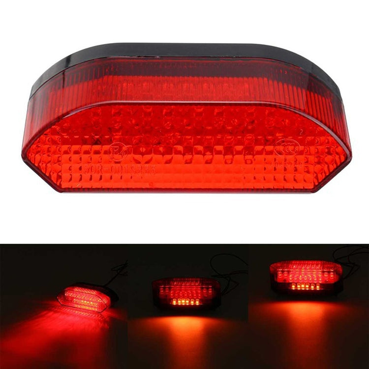 MK-285 Motorcycle LED Taillight Plate Light(Without Stand Red Cover) - In Car by buy2fix | Online Shopping UK | buy2fix