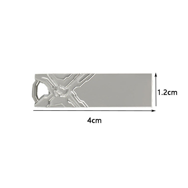 Jg1 USB 2.0 High-Speed Metal Engraving Car USB Flash Drives, Capacity: 16 GB(White) - USB Flash Drives by buy2fix | Online Shopping UK | buy2fix