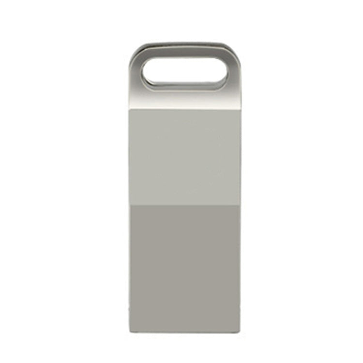 JHQG1 Step Shape Metal High Speed USB Flash Drives, Capacity: 16 GB(Silver Gray) - USB Flash Drives by buy2fix | Online Shopping UK | buy2fix