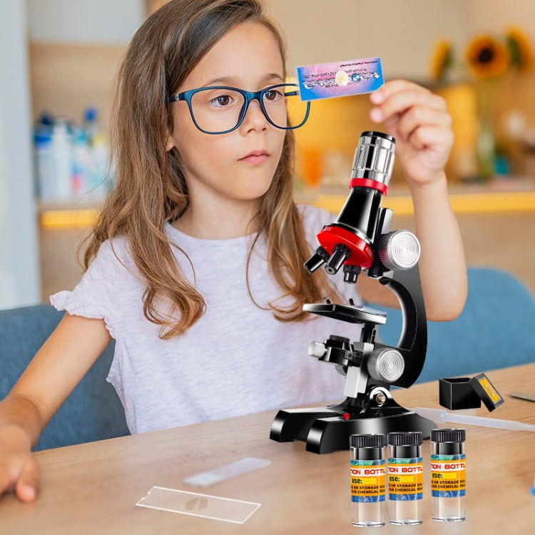 HD 1200 Times Microscope Children Educational Toys(Black) - Consumer Electronics by buy2fix | Online Shopping UK | buy2fix