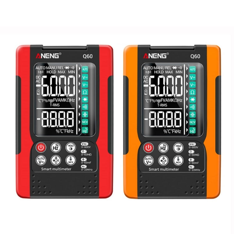 ANENG Automatic Intelligent High Precision Digital Multimeter, Specification: Q60 Intelligent(Orange) - Consumer Electronics by ANENG | Online Shopping UK | buy2fix