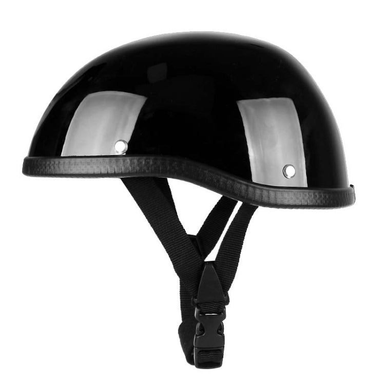 BSDDP A0315 Summer Scooter Half Helmet(Bright Black) - Protective Helmet & Masks by BSDDP | Online Shopping UK | buy2fix