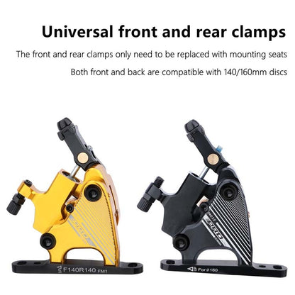 1 Pair IIIPRO Flat Mount Road Calipers Bilateral Brakes(Gold) - Outdoor & Sports by IIIPRO | Online Shopping UK | buy2fix
