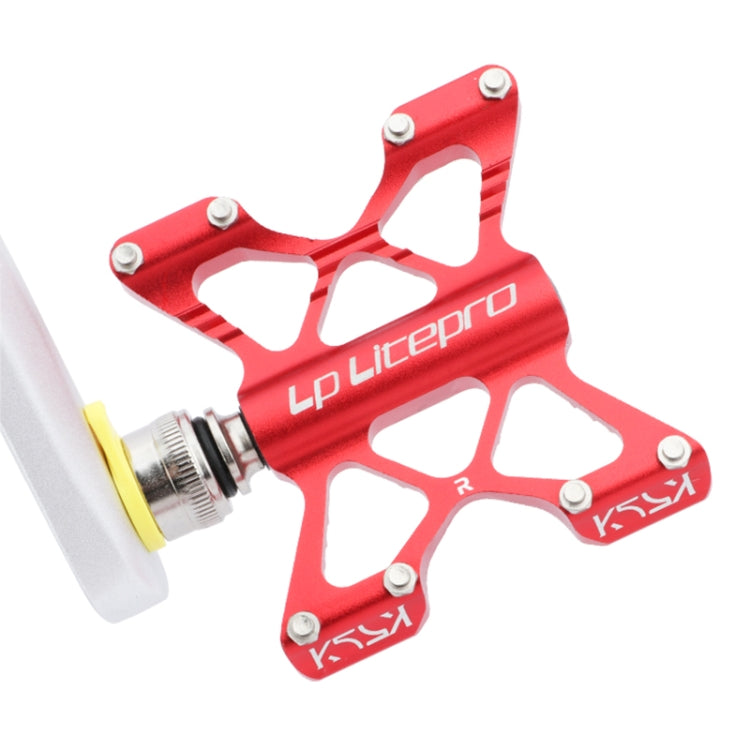 LP LitePro K5 Folding Bkie Aluminum Alloy Bearin Pedals(Black) - Pedals by LP LitePro | Online Shopping UK | buy2fix