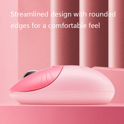 M3 3 Keys Cute Silent Laptop Wireless Mouse, Spec: Bluetooth Wireless Version (Pink) - Wireless Mice by buy2fix | Online Shopping UK | buy2fix