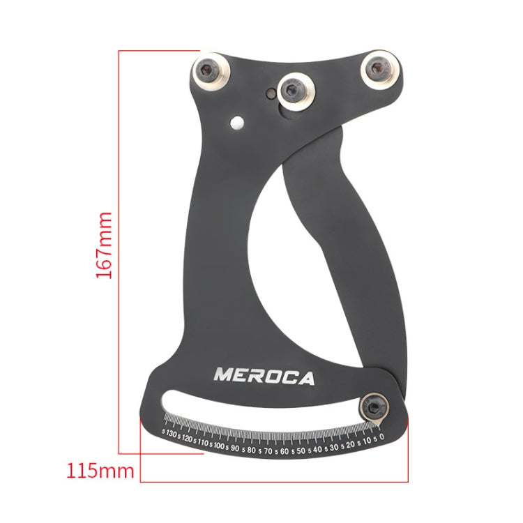 MEROCA Bicycle Ring Calibration Tool Spoke Tension Tube Wheel Set Steel Wire, Color: Black+Wrench - Outdoor & Sports by MEROCA | Online Shopping UK | buy2fix