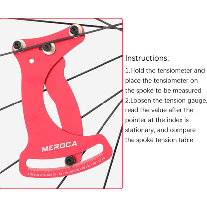 MEROCA Bicycle Ring Calibration Tool Spoke Tension Tube Wheel Set Steel Wire, Color: Colorful+Wrench - Outdoor & Sports by MEROCA | Online Shopping UK | buy2fix