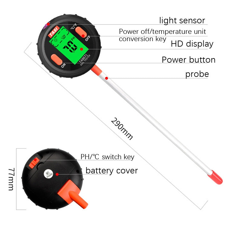 TASI Soil Test Instrument PH Test Pen Home PH Test Instrument, Specification: TA8671 - Consumer Electronics by TASI | Online Shopping UK | buy2fix