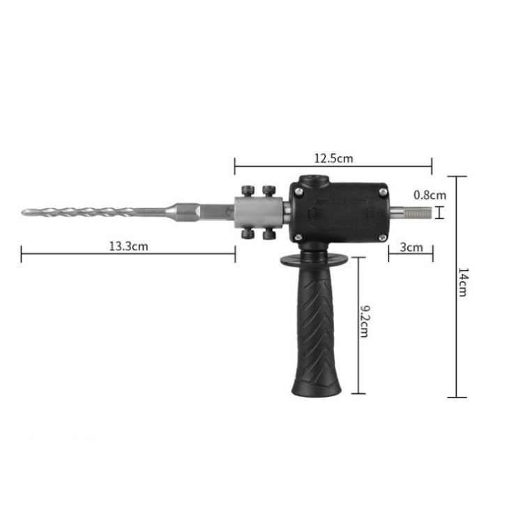 Electric Drill to Electric Hammer Conversion Head Electric Hammer Modification Accessories(Black) - Drill & Drill Bits by buy2fix | Online Shopping UK | buy2fix