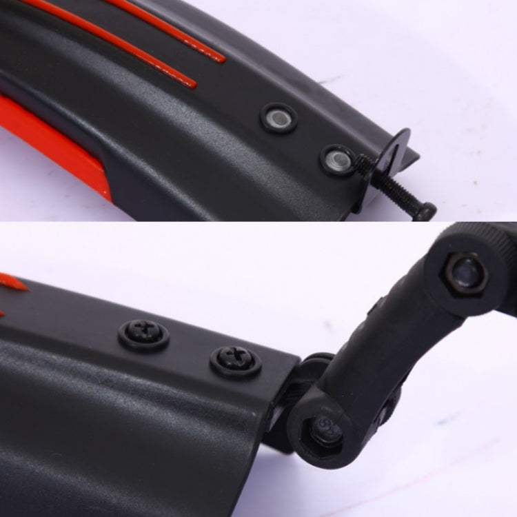 5 Sets  Dual Color Bicycle Mudguard Mountain Bike Fenders Set(Black Red) - Outdoor & Sports by buy2fix | Online Shopping UK | buy2fix