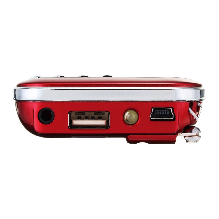 L-218AM  MP3 Radio Speaker Player Support TF Card USB with LED Flashlight Function(Red) - Consumer Electronics by buy2fix | Online Shopping UK | buy2fix