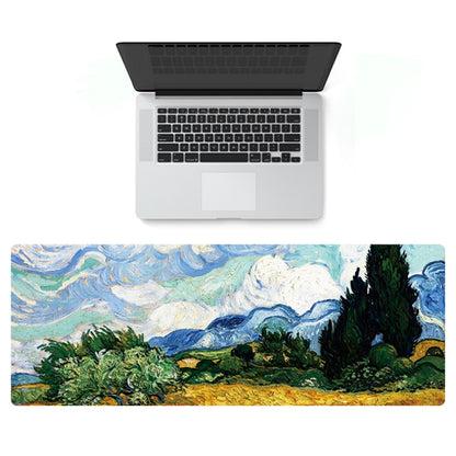 300x800x1.5mm Unlocked Am002 Large Oil Painting Desk Rubber Mouse Pad(Fisherman) - Mouse Pads by buy2fix | Online Shopping UK | buy2fix