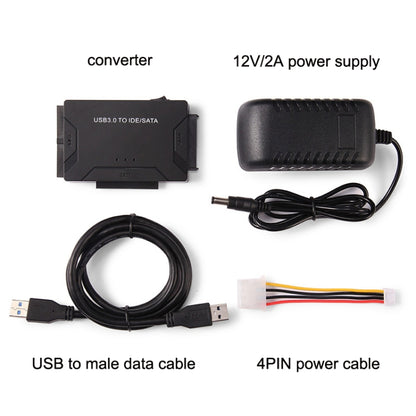 USB3.0 To SATA / IDE Easy Drive Cable External Hard Disk Adapter, Plug Specifications: EU Plug - USB to IDE / SATA by buy2fix | Online Shopping UK | buy2fix