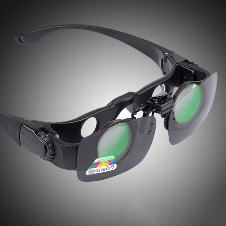 8x Fishing Binoculars Zoomable Telescope Glasses ,Style: Telescope+Gray Yellow Clip - Binoculars by buy2fix | Online Shopping UK | buy2fix