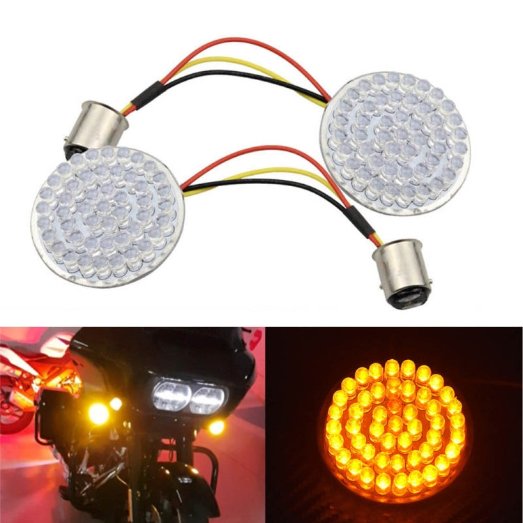 2 PCS Motorcycle LED Signal Steering Lamp For Dyna(Yellow Light 1156 Without Lampshade) - In Car by buy2fix | Online Shopping UK | buy2fix