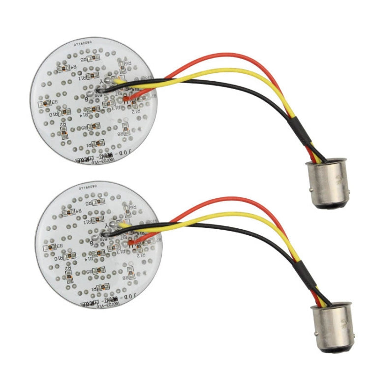 2 PCS Motorcycle LED Signal Steering Lamp For Dyna(White Red Light 1157 Without Lampshade) - In Car by buy2fix | Online Shopping UK | buy2fix