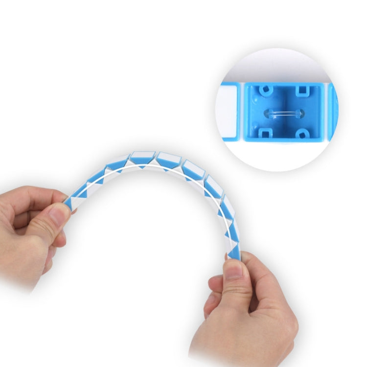 5 PCS 24-segment Mini Magic Ruler Foldable and Deformed Magic Ruler(Blue White) - DIY Developmental Toys by buy2fix | Online Shopping UK | buy2fix