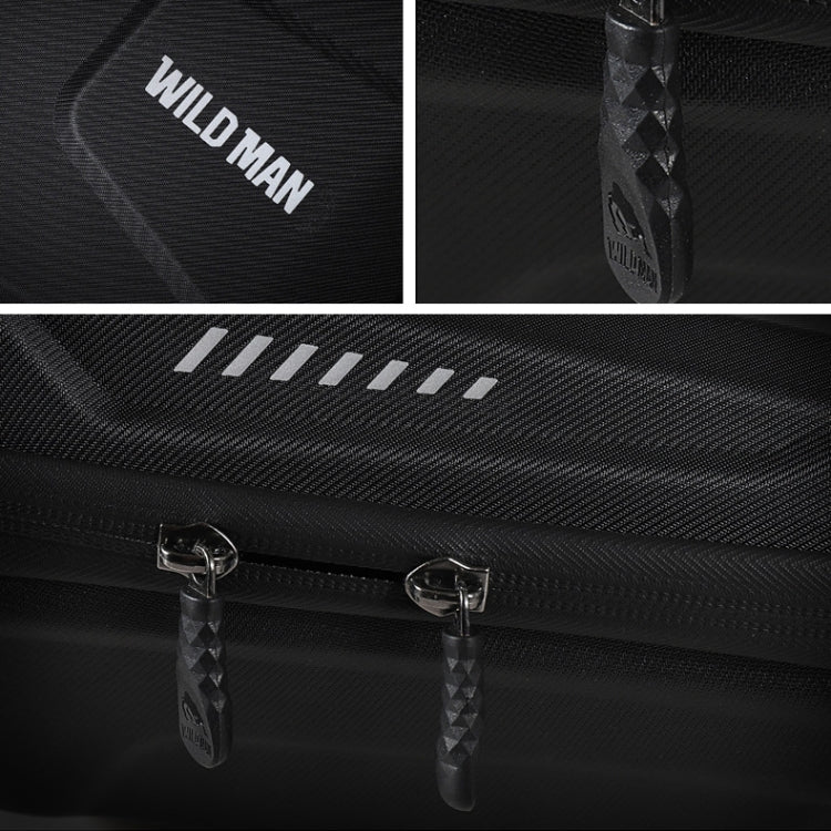 WILD MAN E8 3L Bicycle EVA Hard Shell Head Bag(Black) - Bicycle Bags by WILD MAN | Online Shopping UK | buy2fix