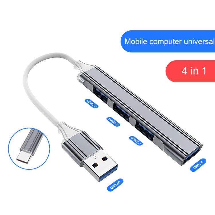 2 PCS Multifunctional Expanded Docking, Spec: Type-C/USB-C 3.0 (Gray) - USB 3.0 HUB by buy2fix | Online Shopping UK | buy2fix